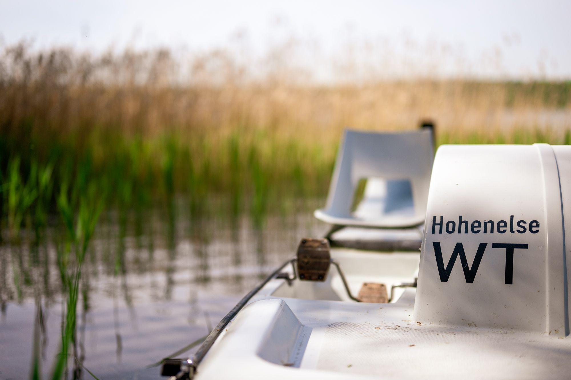 Tretboot im See bei der Rehaklinik Hohenelse